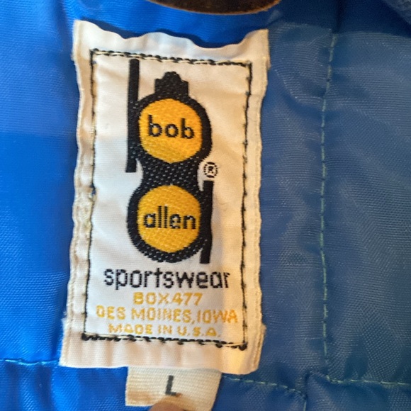Bob Allen sportswear coat with suede patches vintage hunting - Picture 7 of 9